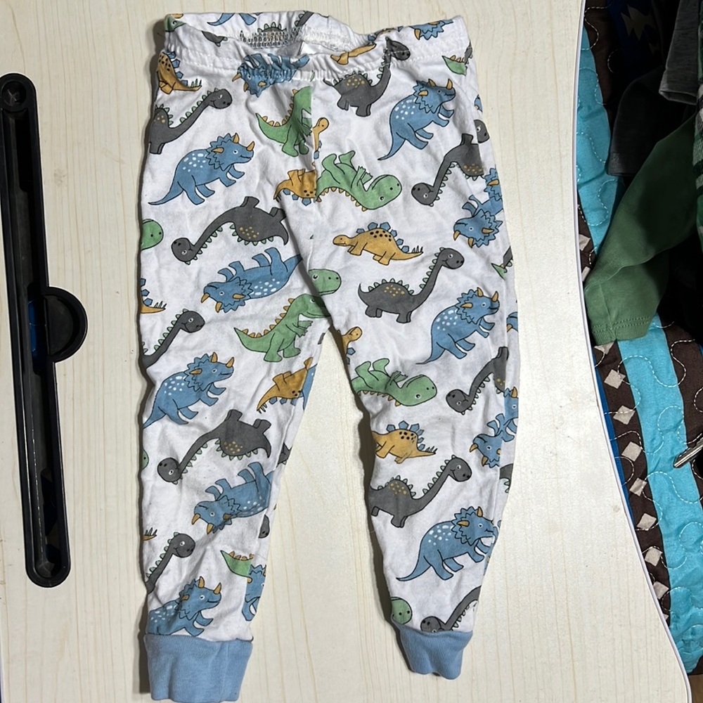 Baby boy Dino pjs, 18 months. Super thin